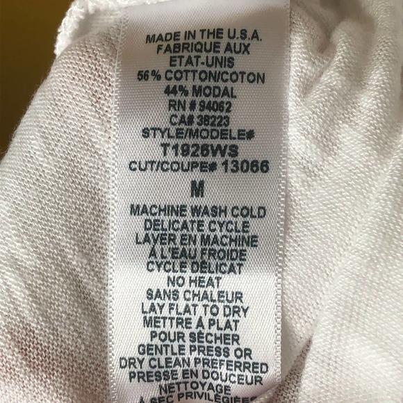 The Refinery White Criss Cross Shirt, M, NWT - Picture 5 of 5